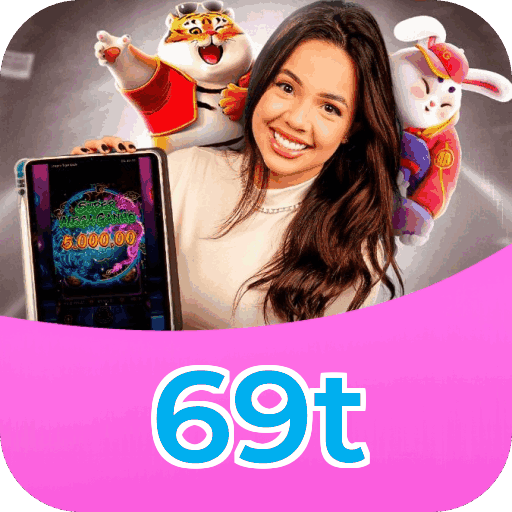 Interface do aplicativo 69t mostrando jogos disponíveis no iOS e Android